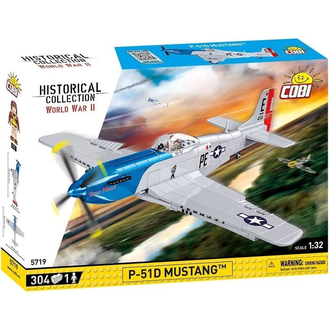 WWII Planes P-51D MUSTANG (304 Pieces) - STEM Toys - 3