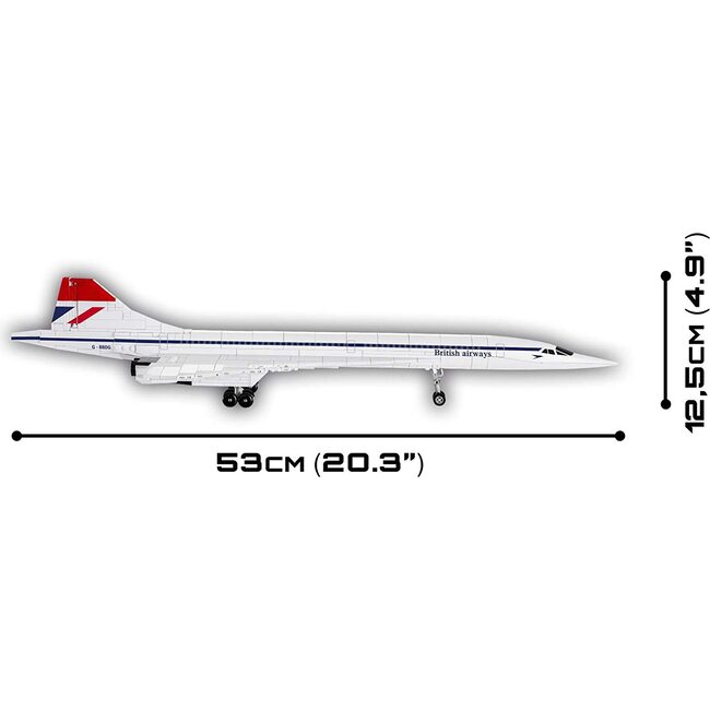 Historical Collection Brooklands Museum G-BBDG Concorde Turbojet Plane (455 Pieces)