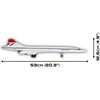 Historical Collection Brooklands Museum G-BBDG Concorde Turbojet Plane (455 Pieces) - STEM Toys - 2