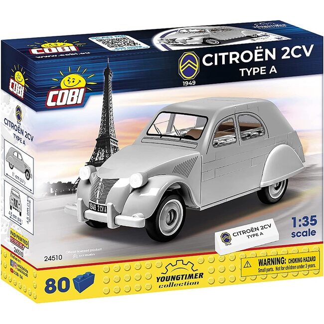 Youngtimer Collection Citroen 2CV type A Vehicle (80 Pieces) - STEM Toys - 4