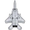 Armed Forces F-16 Fighting Falcon Aircraft (640 PIeces) - STEM Toys - 2
