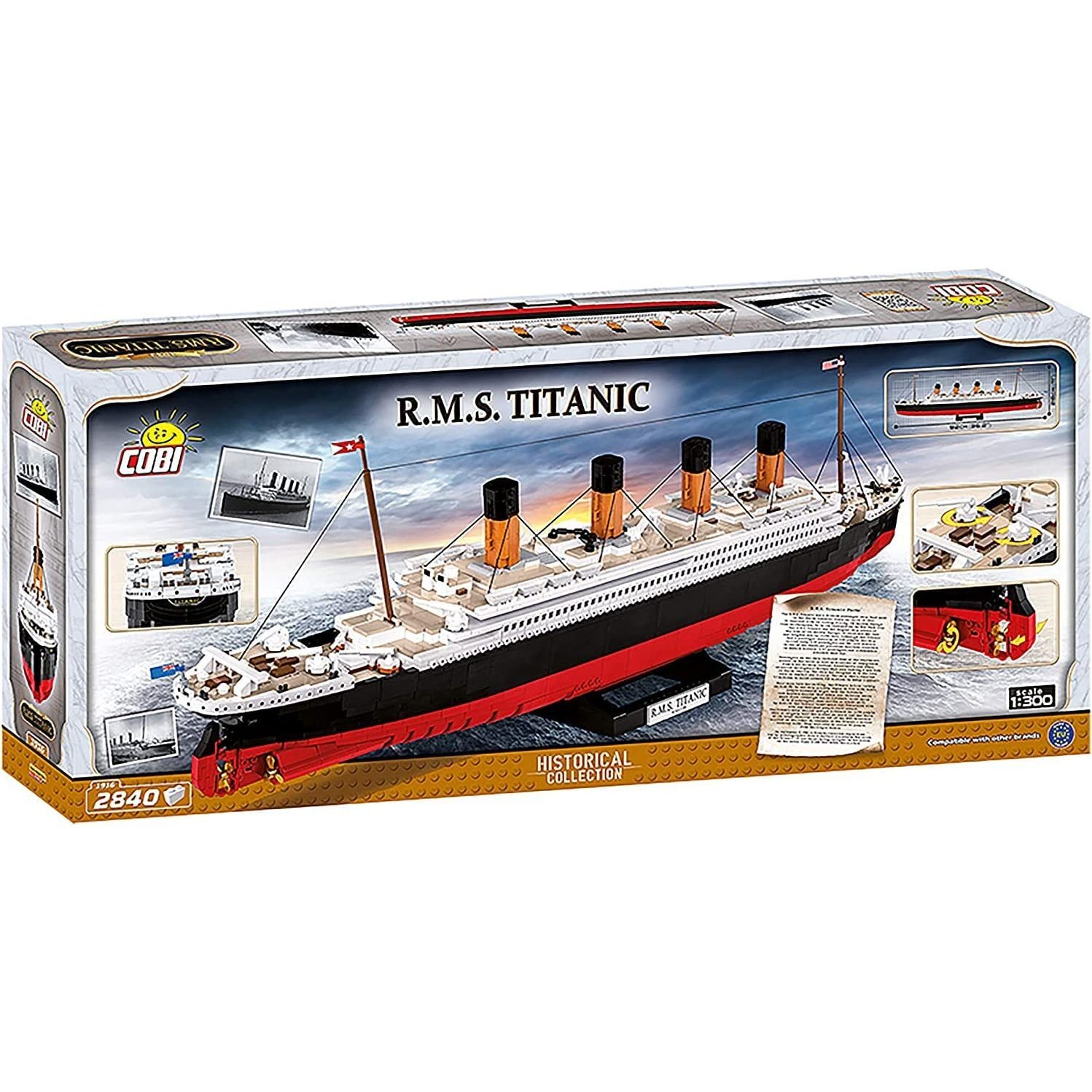 Historical Collection R.M.S. Titanic, Limited Edition, Scale 1:300 (2840  pieces) - COBI Featured | Maisonette