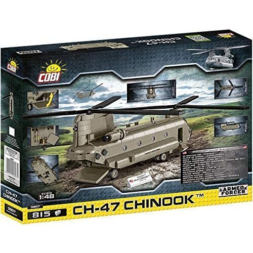 Armed Forces CH-47 Chinook Helicopter (815 Pieces) - STEM Toys - 3