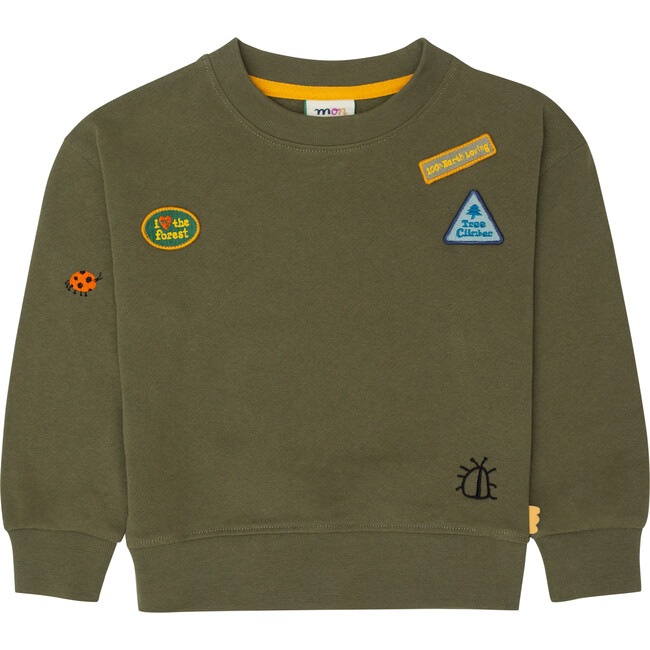 Patches Sweatshirt, Blue - Sweatshirts - 1
