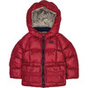 Puffer Jacket, Red - Coats - 1 - thumbnail