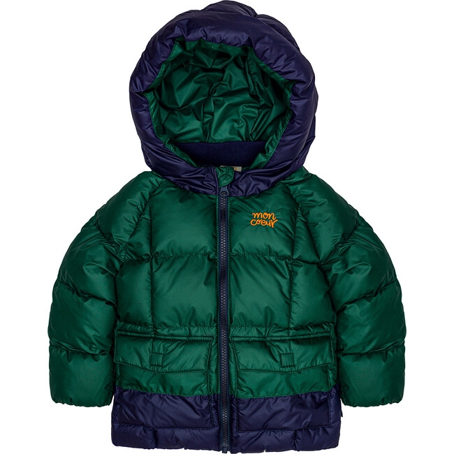 Puffer Jacket, Green - Coats - 1
