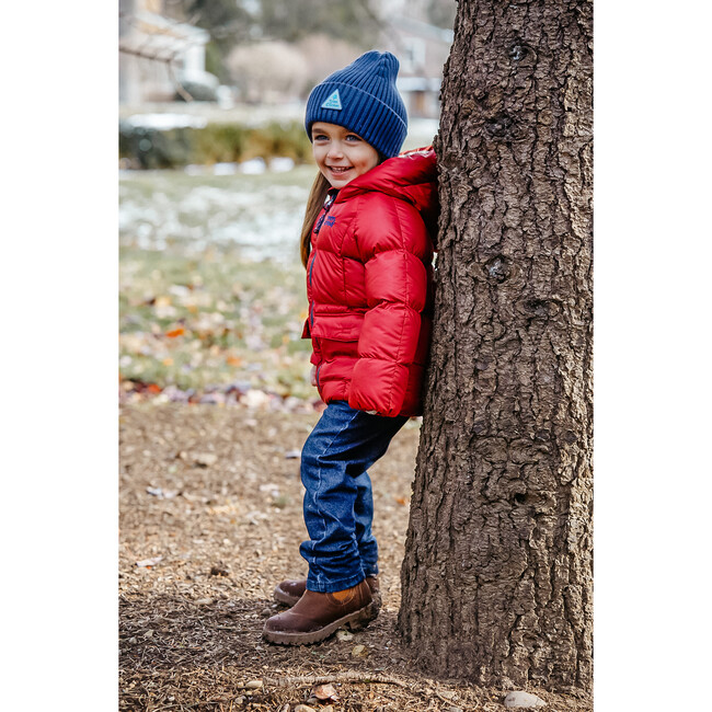 Puffer Jacket, Red - Coats - 4