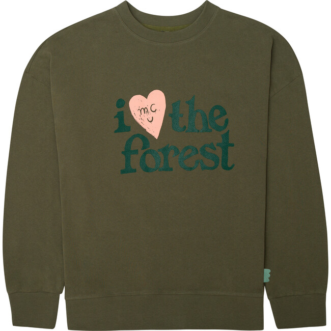 Adult I Love The Forest Sweatshirt, Green