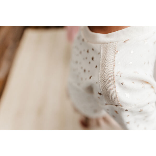 Sadie Sweatshirt Dress, Eggnog - Dresses - 3