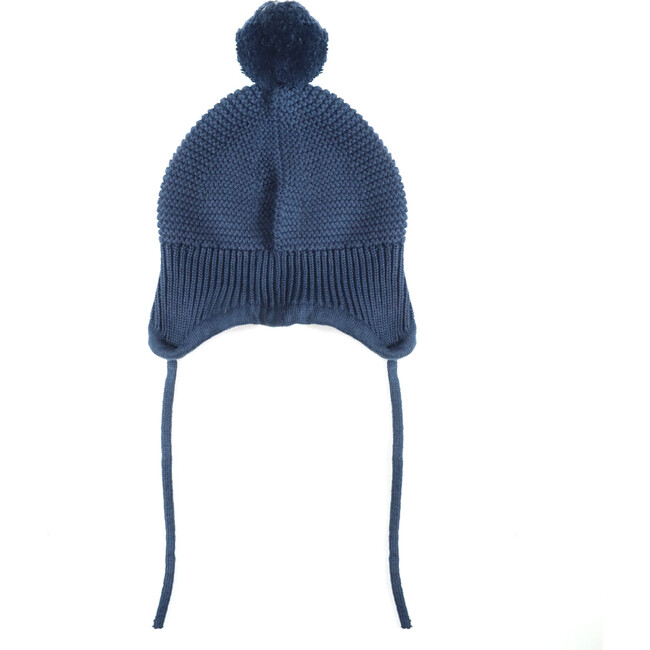 Organic Bristol Knit Pom Pom Hat, Cambridge Blue - Hats - 1