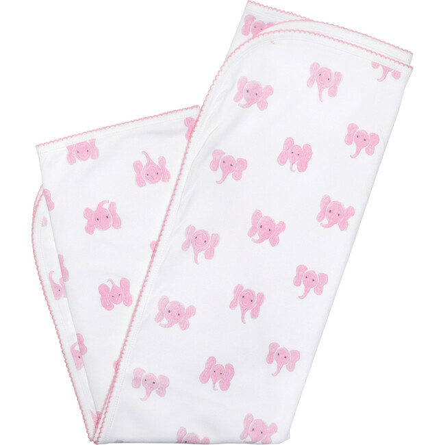 Blanket, Pink Elephant Print