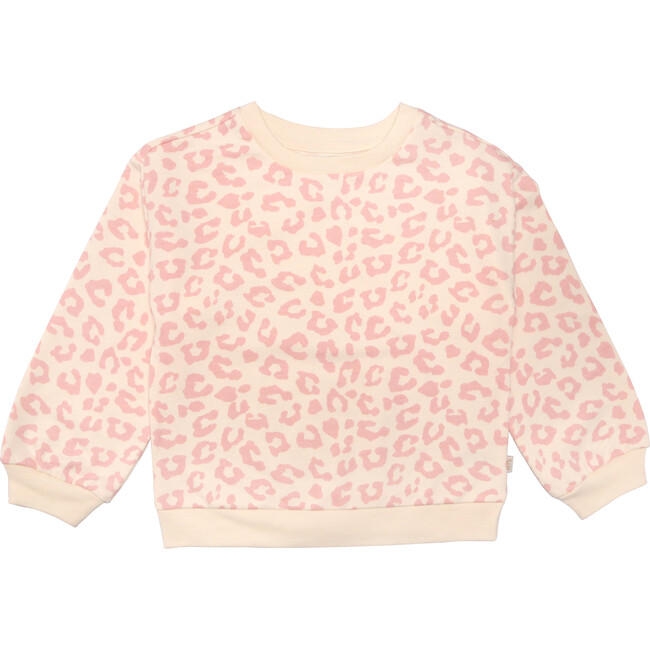 Frankie Sweatshirt, Pink Leopard