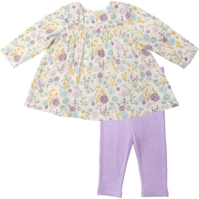 Vintage Oasis Smocked Top And Legging, Multicolors - Mixed Apparel Set - 1