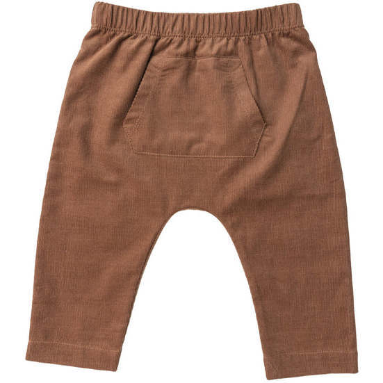 Cord Jogger, Brown - Pants - 1