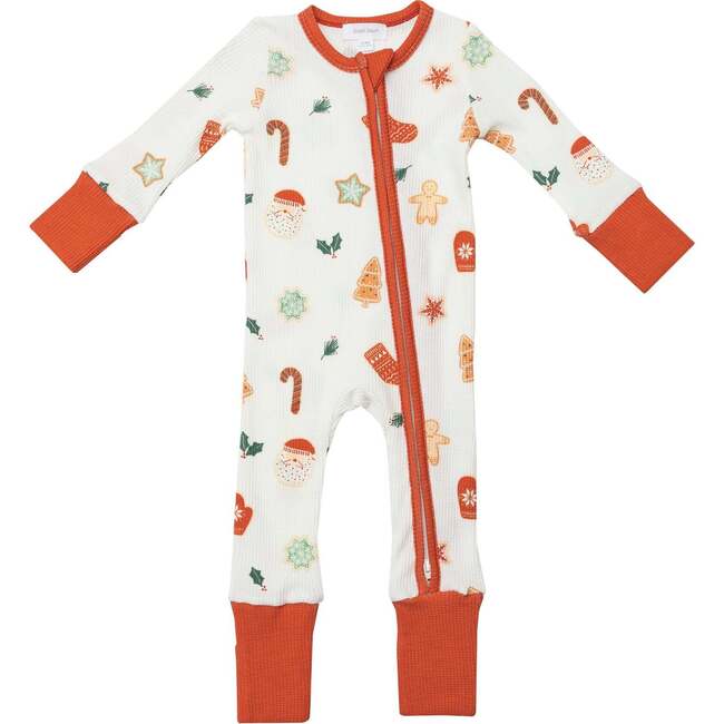 Cookies 2-Way Zipper Romper, Multicolors - Rompers - 1