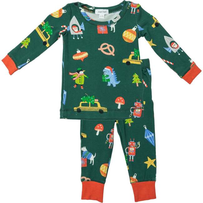 Merry & Bright Lounge Wear Set, Green - Loungewear - 1