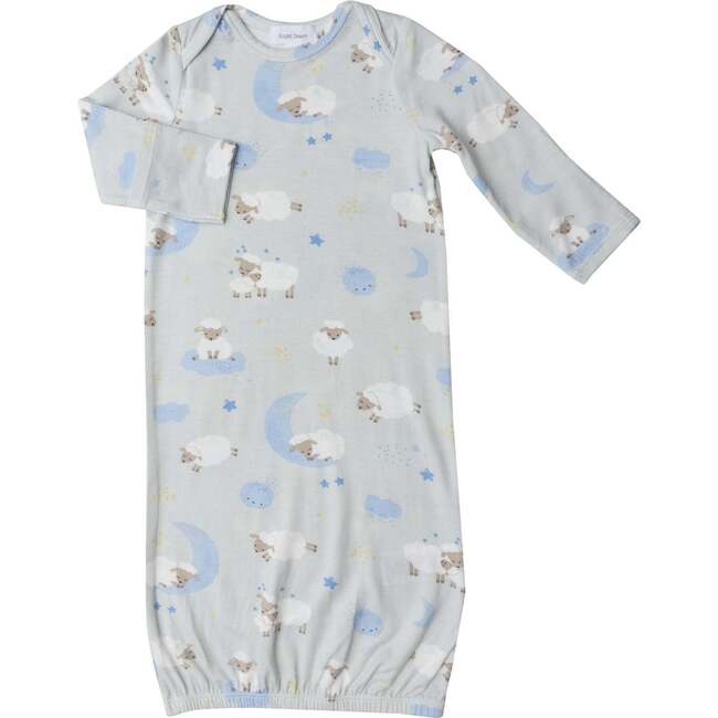 Baby Sheep Lap Shoulder Gown, Blue