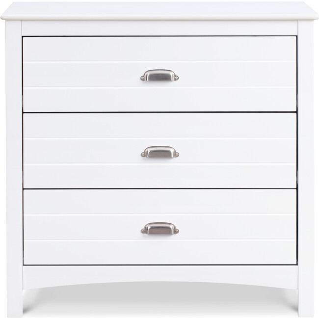 Nolan 3-Drawer Dresser, White - Dressers - 1