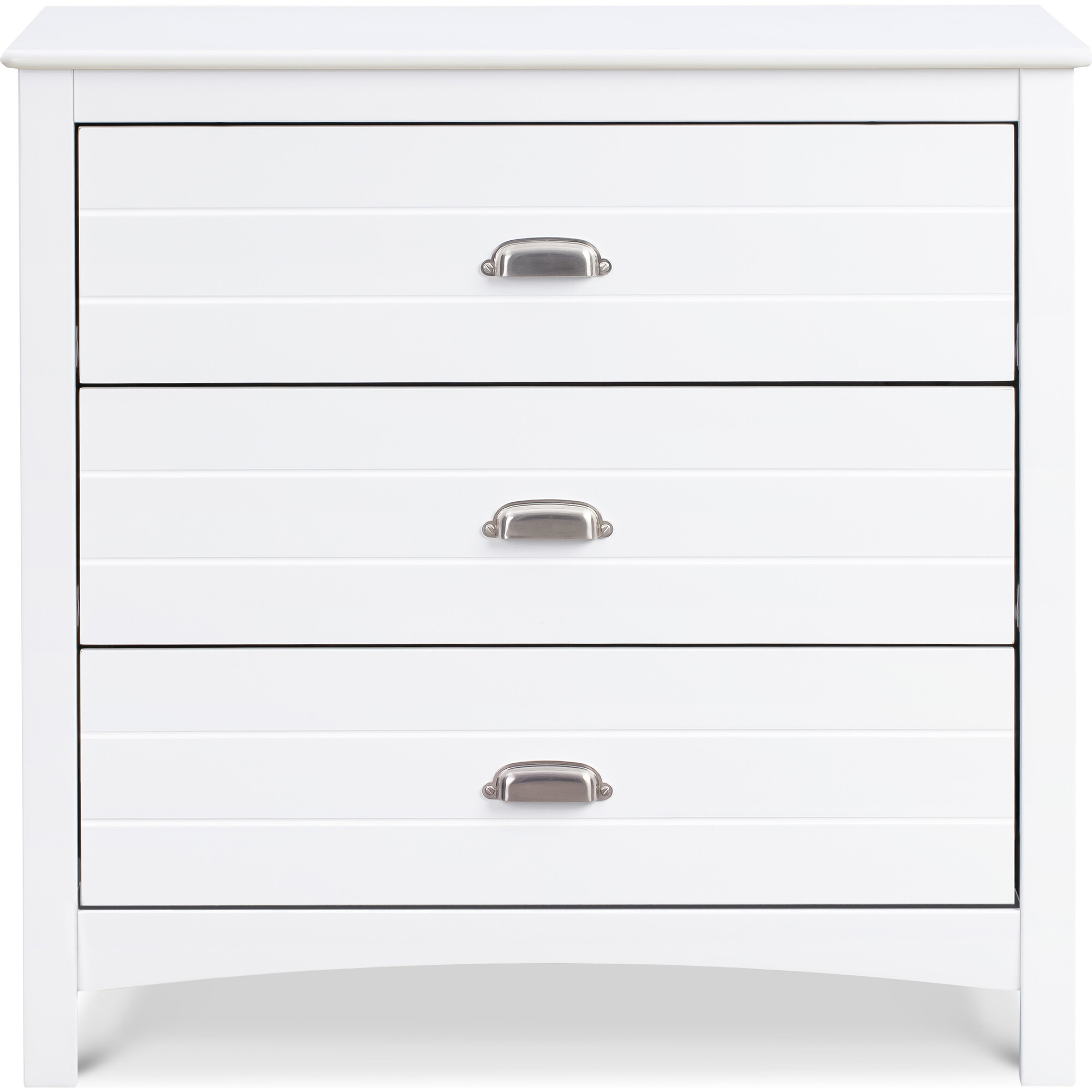 Nolan 3-Drawer Dresser, White - Dressers - 1