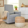 Piper Recliner and Swivel Glider, Grey with Cream Piping - Nursery Chairs - 2