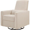 Piper Recliner and Swivel Glider, Cream with Cream Piping - Nursery Chairs - 1 - thumbnail