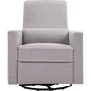 Piper Recliner and Swivel Glider, Grey with Cream Piping - Nursery Chairs - 4