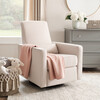 Piper Recliner and Swivel Glider, Cream with Cream Piping - Nursery Chairs - 2