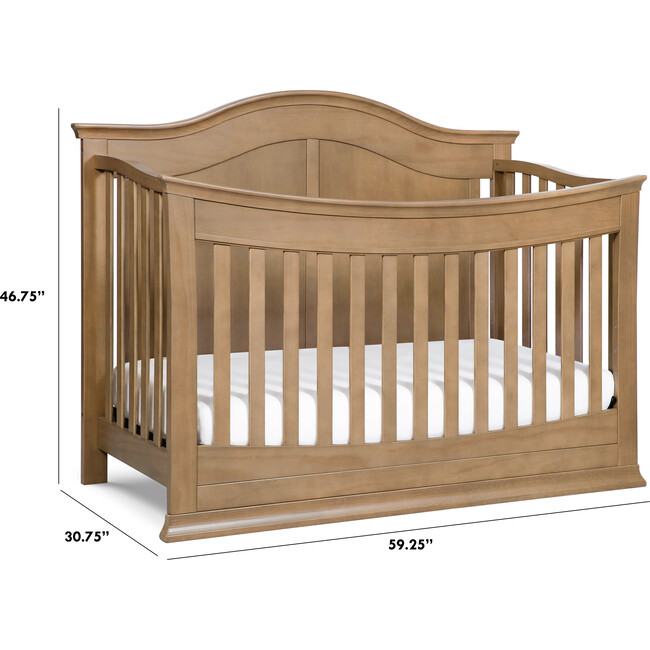 Meadow 4-in-1 Convertible Crib, Hazelnut - Cribs - 4