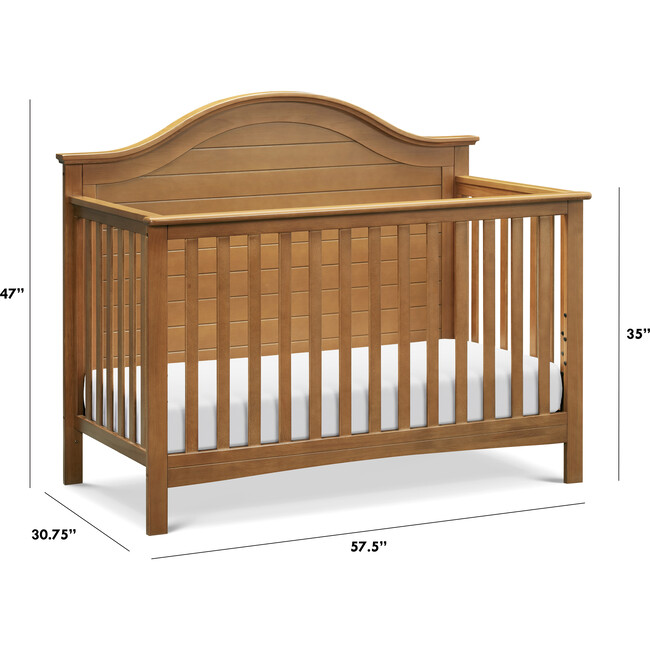 Nolan 4-in-1 Convertible Crib, Chestnut - Cribs - 5
