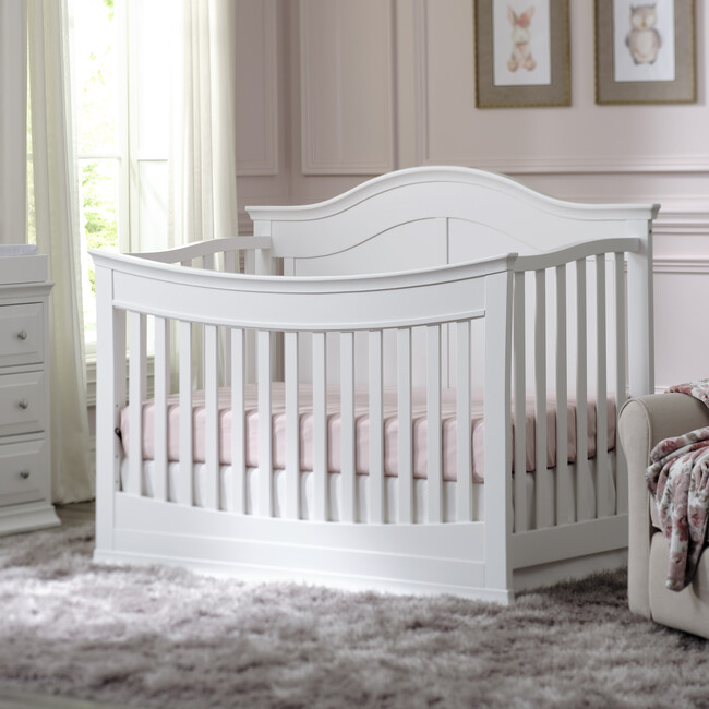 Meadow 4-in-1 Convertible Crib, White