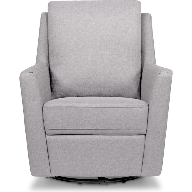 Nova Pillowback Swivel Glider, Misty Grey - Nursery Chairs - 3