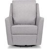 Nova Pillowback Swivel Glider, Misty Grey - Nursery Chairs - 3