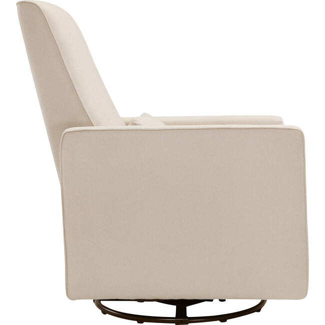 Piper Recliner and Swivel Glider, Cream with Cream Piping - Nursery Chairs - 6