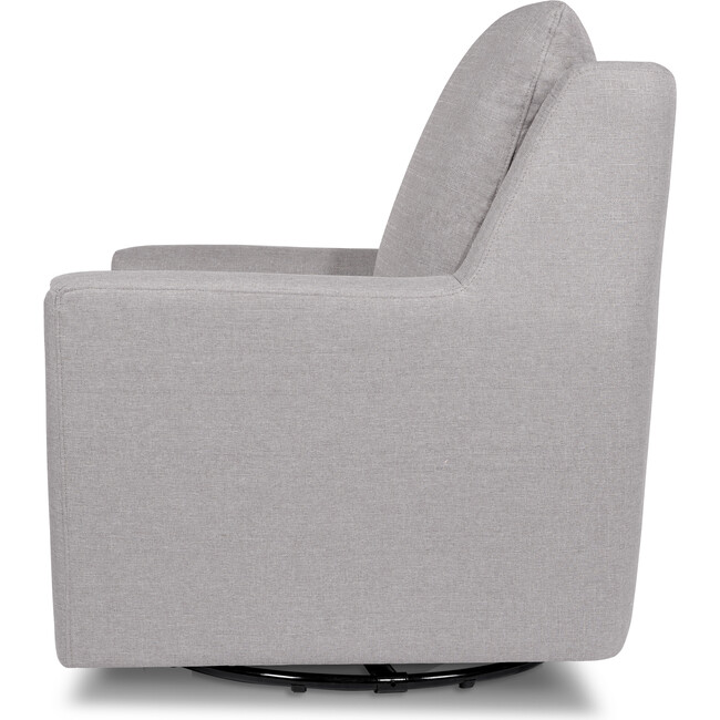 Nova Pillowback Swivel Glider, Misty Grey - Nursery Chairs - 4