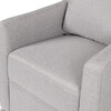 Nova Pillowback Swivel Glider, Misty Grey - Nursery Chairs - 8