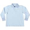 Long Sleeve Carter Polo, Bay Tree Blue - Polo Shirts - 1 - thumbnail