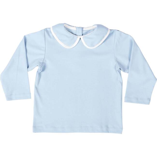Long Sleeve Teddy Peter Pan, Bay Tree Blue - Shirts - 1