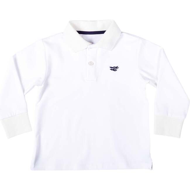 Long Sleeve Carter Polo, Wickford White - Polo Shirts - 1