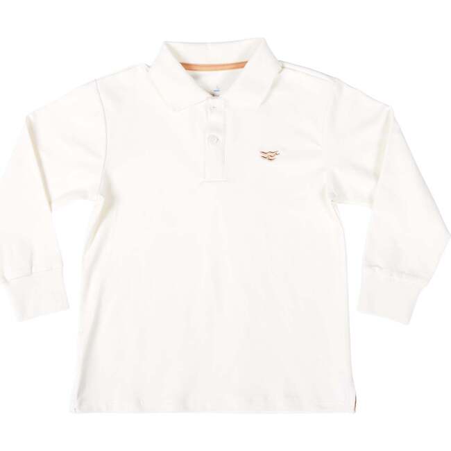 Long Sleeve Carter Polo, 8th Street Ivory - Polo Shirts - 1