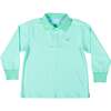 Long Sleeve Carter Polo, Golden Isles Green - Polo Shirts - 1 - thumbnail