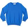 Christopher Crewneck Sweater, Boathouse Blue - Sweaters - 1 - thumbnail
