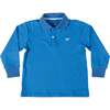 Long Sleeve Carter Polo, Boathouse Blue - Polo Shirts - 1 - thumbnail