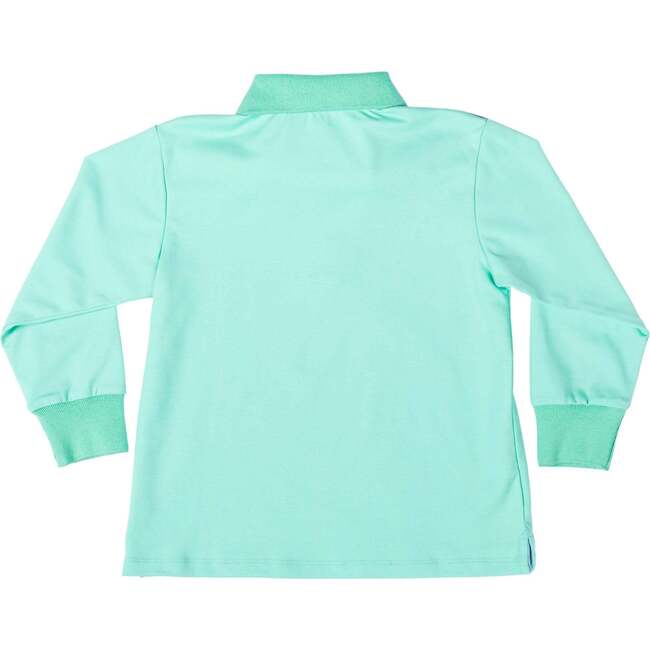 Long Sleeve Carter Polo, Golden Isles Green - Polo Shirts - 2