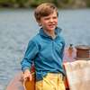Long Sleeve Carter Polo, Boathouse Blue - Polo Shirts - 2 - thumbnail