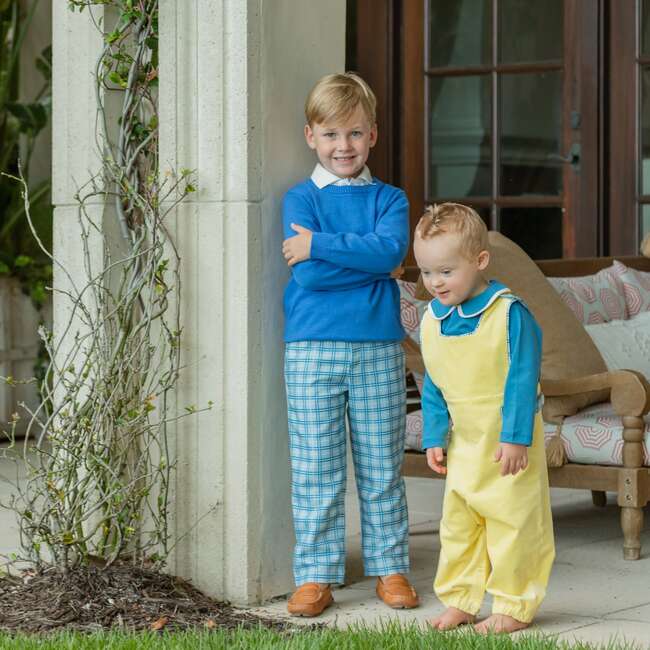 Long Sleeve Teddy Peter Pan, Boathouse Blue - Shirts - 4