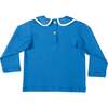 Long Sleeve Teddy Peter Pan, Boathouse Blue - Shirts - 5