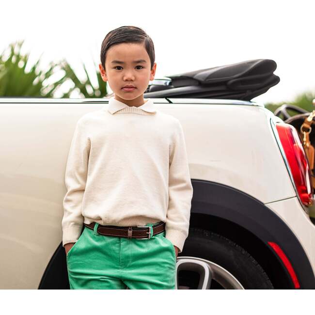 Christopher Crewneck Sweater, 8th Street Ivory