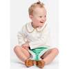 Long Sleeve Teddy Peter Pan, 8th Street Ivory with Clubhouse Camel Trim - Shirts - 3