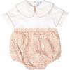 Short Sleeve Beau Bubble, Clubhouse Camel Leaves - Rompers - 1 - thumbnail
