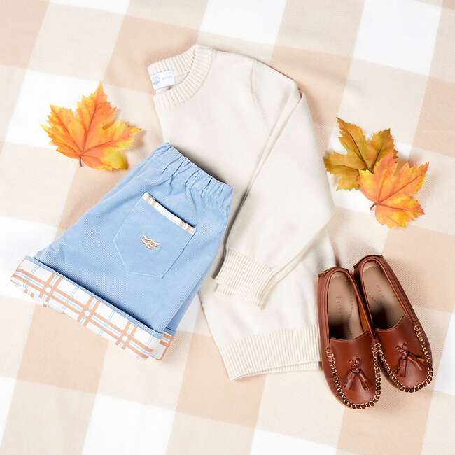 Christopher Crewneck Sweater, 8th Street Ivory - Sweaters - 3